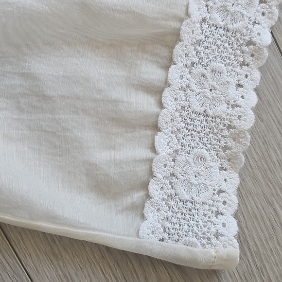 Vintage Fairycore Ethereal Whimsical Cottagecore Sheer Lace Flowy Blouse - Picture 7 of 13